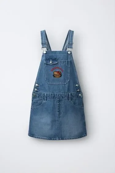 Zara Джинсовый комбинезон HELLO KITTY © купить с доставкой.