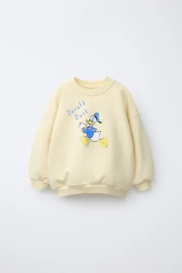 Zara Толстовка с принтом дональда дака © DISNEY