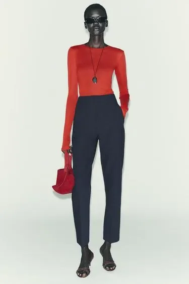 Zara Брюки с высокой посадкой