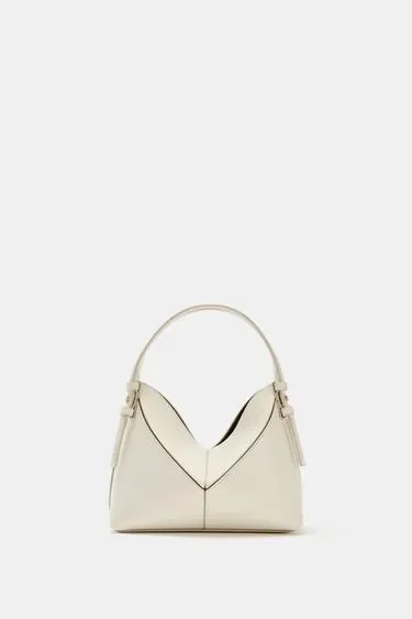 Zara Мини-сумка-мешок с декоративной строчкой
