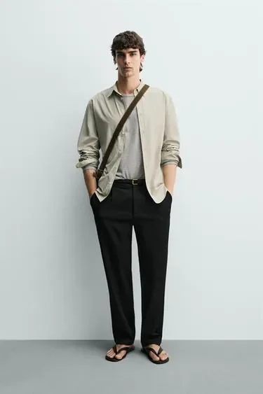 Zara Брюки прямого кроя комфорт