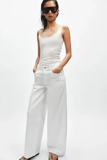 Zara Джинсы коллекция ZARA «ZW» LOOSE  со средней посадкой