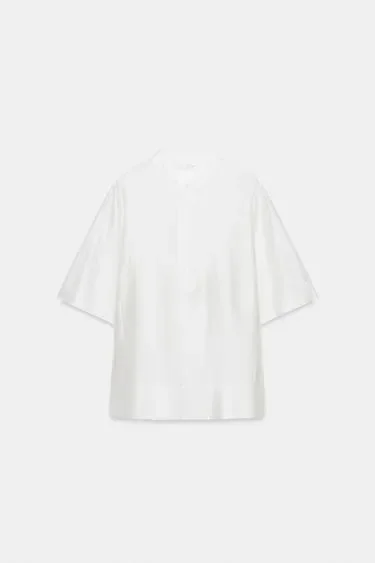 Zara Атласная свободная блуза — коллекция ZARA «ZW»