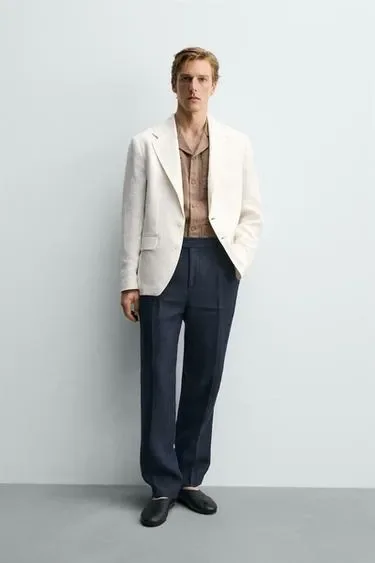 Zara Блейзер  из 100% льна