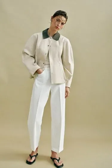 Zara Джинсы Z1975  со средней посадкой и заутюженными стрелками