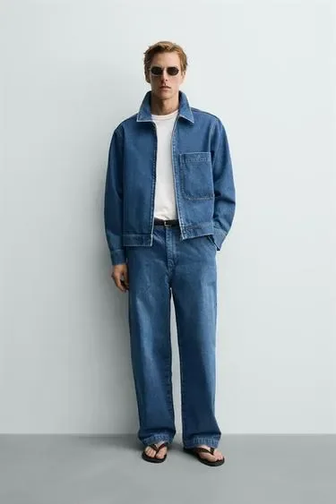Zara Джинсовая куртка на молнии купить с доставкой.