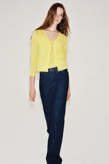 Zara Кардиган из тонкого трикотажа