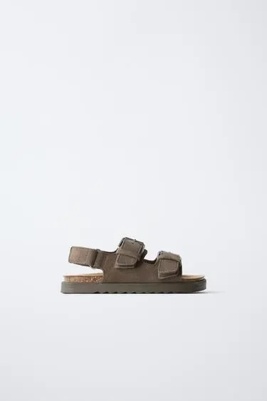 Zara Кожаные сандалии с пряжками купить с доставкой.