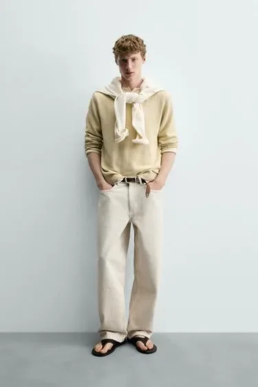 Zara Свитер из смесового хлопка