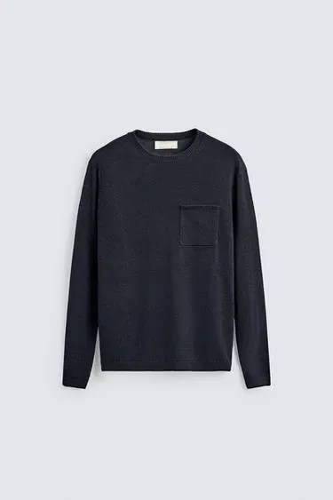 Zara Свитер классического кроя из 100% льна