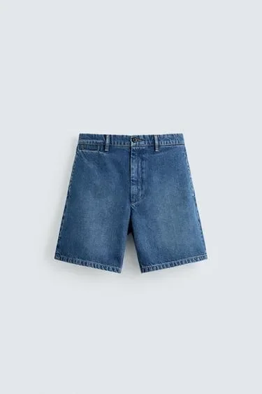 Zara Джинсовые шорты чинос