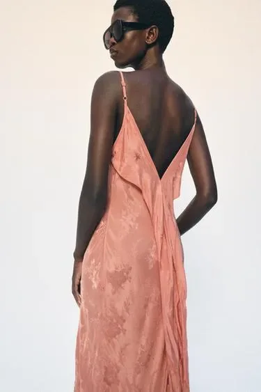 Жаккардовое платье с кружевом — коллекция ZARA «ZW»