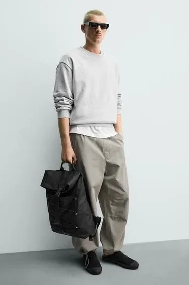 Zara Прорезиненный рюкзак из высокотехнологичной ткани купить с доставкой.