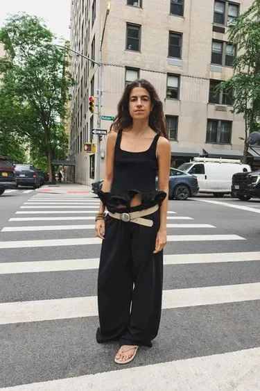 Zara Замшевый ремень с пряжкой в форме раковины