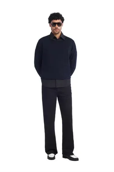 Zara Свитер укороченные FIT изо льна и шерсти