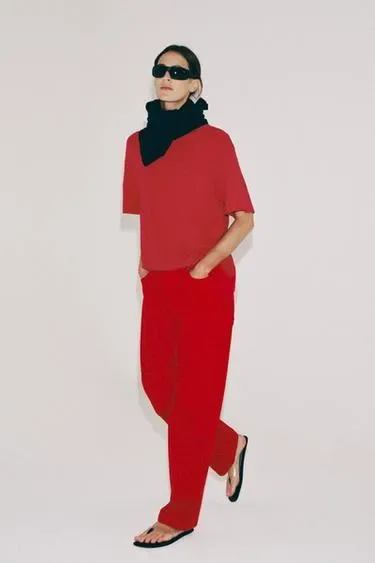 Zara Джинсы прямого кроя со средней посадкой — коллекция ZARA «ZW»