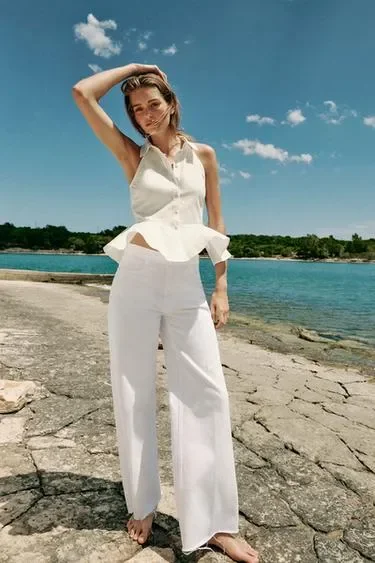 Zara Джинсы Z1975 прямого кроя со средней посадкой