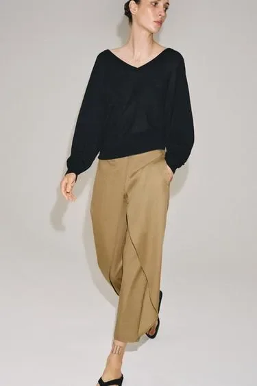 Брюки с защипами спереди — коллекция ZARA «ZW»
