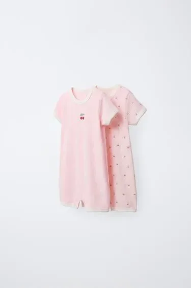 Zara Набор из двух комбинезонов с вишнями