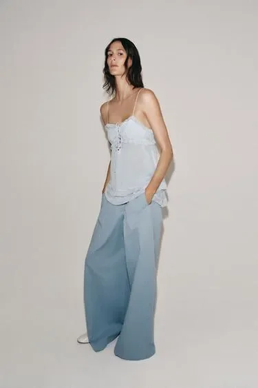 Zara Топ с воланами — коллекция ZARA «ZW»