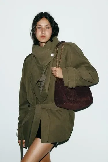 Zara Кожаная сумка через плечо купить с доставкой.