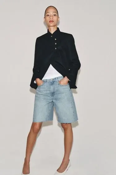Zara Блейзер из смесового льна — коллекция ZARA «ZW»