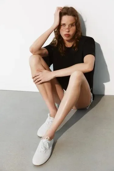 Zara Кожаные кроссовки-дерби купить с доставкой.