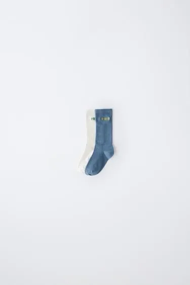 Zara Набор из двух пар длинных носков PUKAS SURF купить с доставкой.