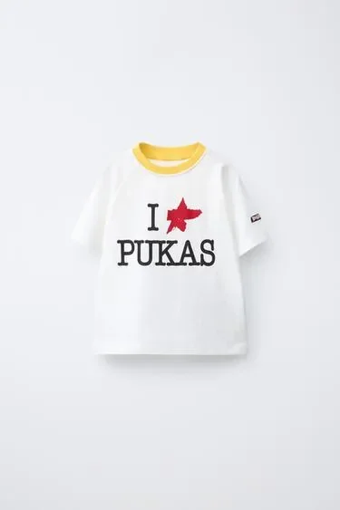 Zara Футболка с принтом PUKAS SURF