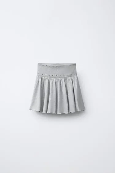 Zara Юбка с воланами и заклепками