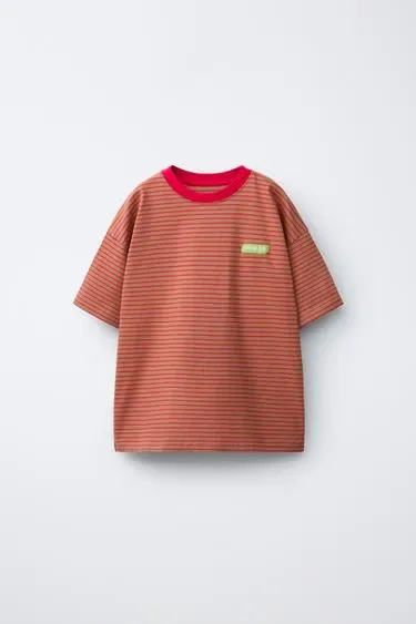 Zara Футболка с полосатым принтом PUKAS SURF