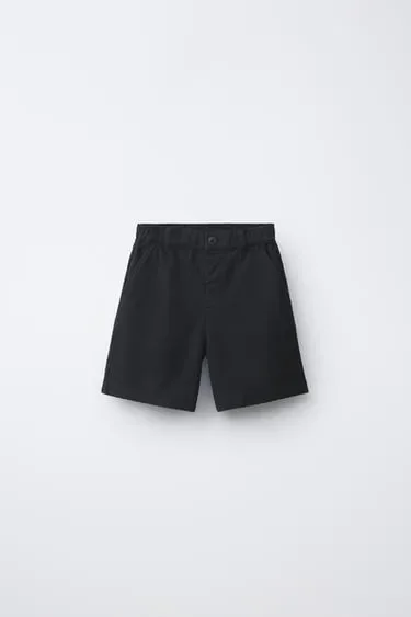 Zara Бермуды из смесового хлопка и льна