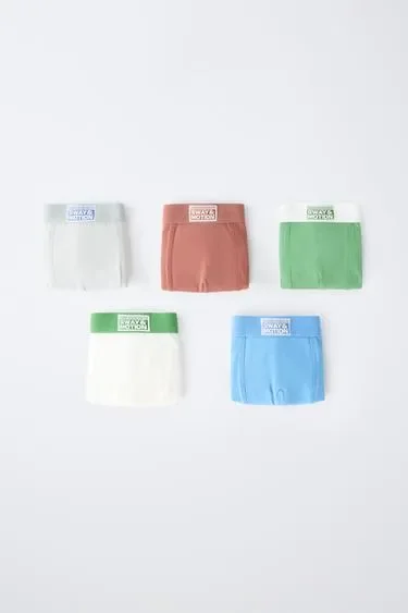 Zara 6-14 лет/ набор из пяти трусов-боксеров с нашивкой купить с доставкой.