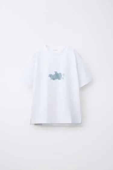 Zara Спортивная футболка с логотипом купить с доставкой.