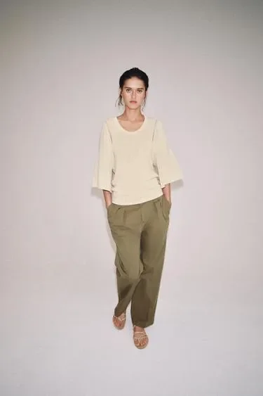 Zara Трикотажный свитер оверсайз