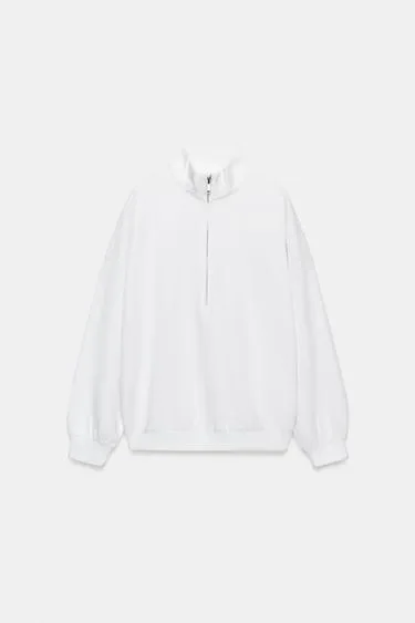 Zara Толстовка оверсайз на молнии купить с доставкой.