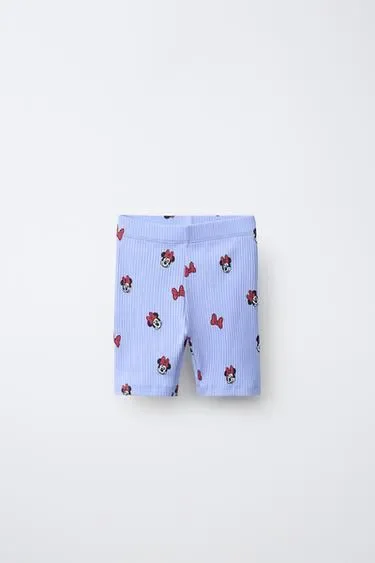 Zara Легинсы-велосипедки «минни маус» ©DISNEY купить с доставкой.