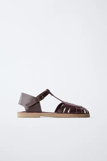 Zara Кожаные сандалии
