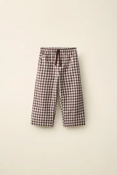 Zara Брюки в клетку GINGHAM созданные CARAMEL LONDON X ZARA