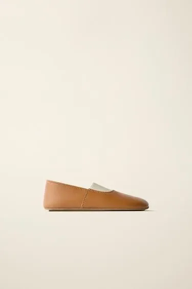 Zara Балетки из кожи CARAMEL LONDON©