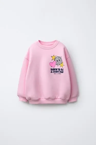 Zara Толстовка с принтом