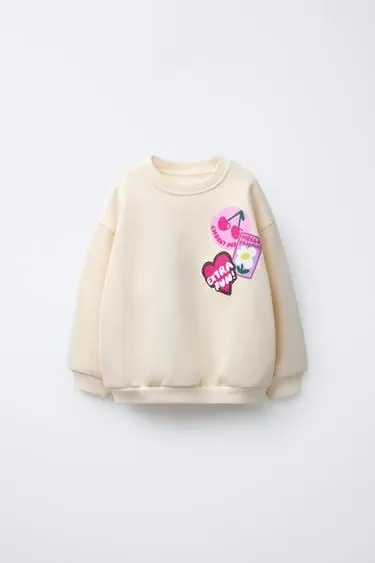 Zara Толстовка с принтом купить с доставкой.