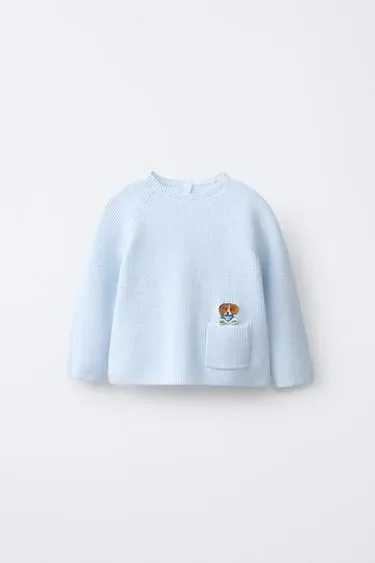Zara Джемпер с нашивкой «собака»