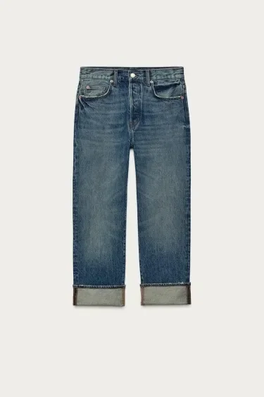 Zara Джинсы ZARA «ZW» с заниженной талией и укороченным низом