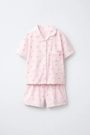 Zara 6-14 лет/пижама в полоску и с вишнями купить с доставкой.
