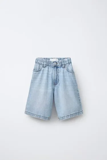 Zara Джинсовые шорты багги