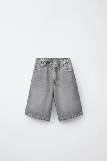 Zara Джинсовые шорты багги