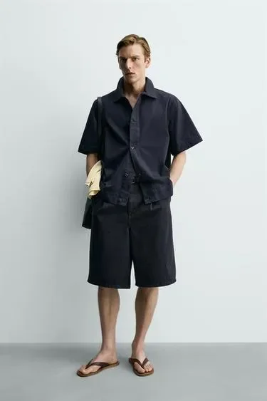 Zara Джинсовые шорты купить с доставкой.