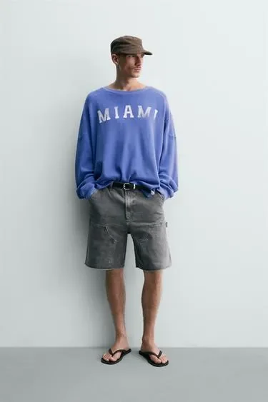 Zara Шорты карго свободного кроя