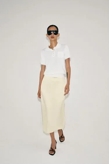 Zara Прямая юбка миди — коллекция ZARA «ZW»